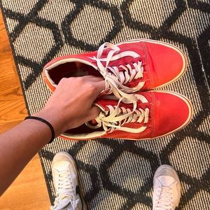 Pinkish/red mens vans